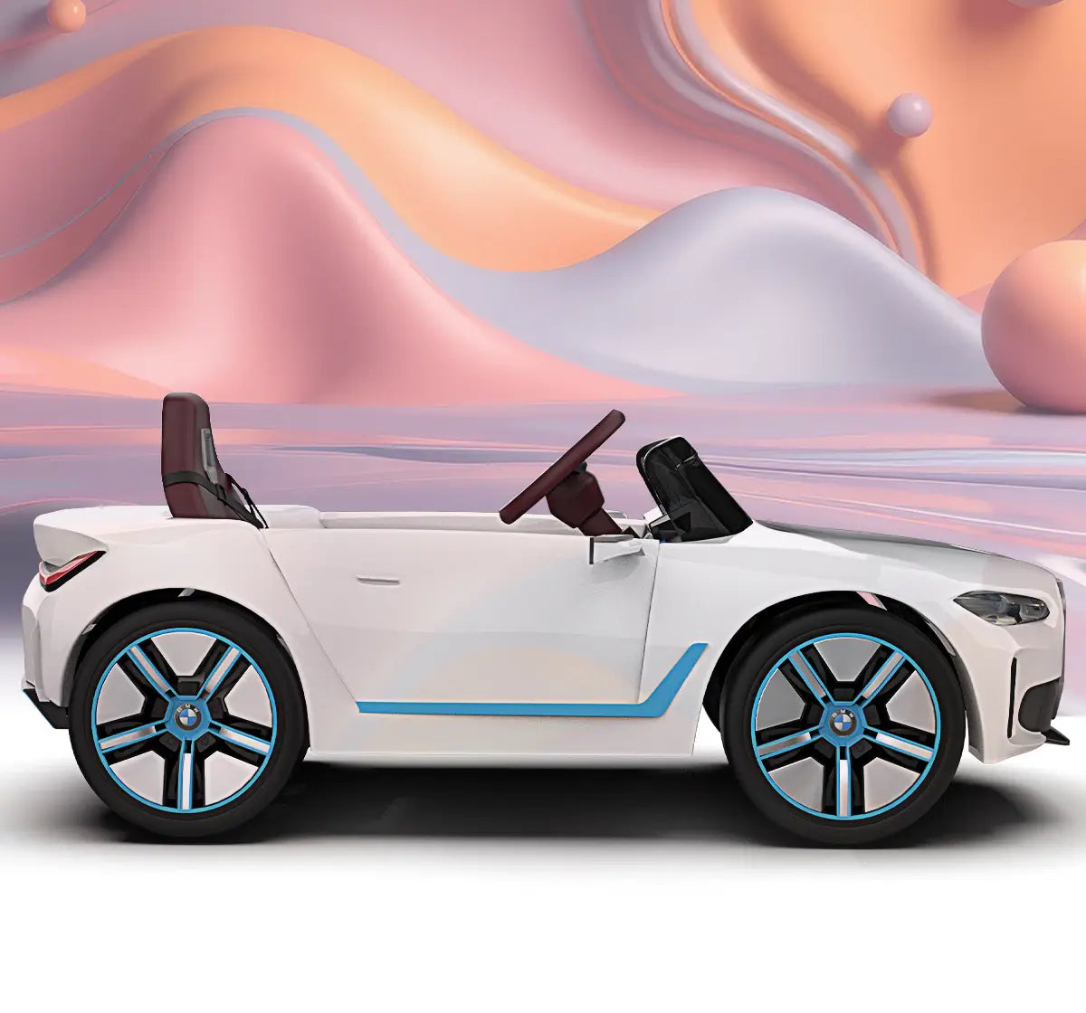 Formula Fun BMW i4 Ride-On Car, White, 3Y+