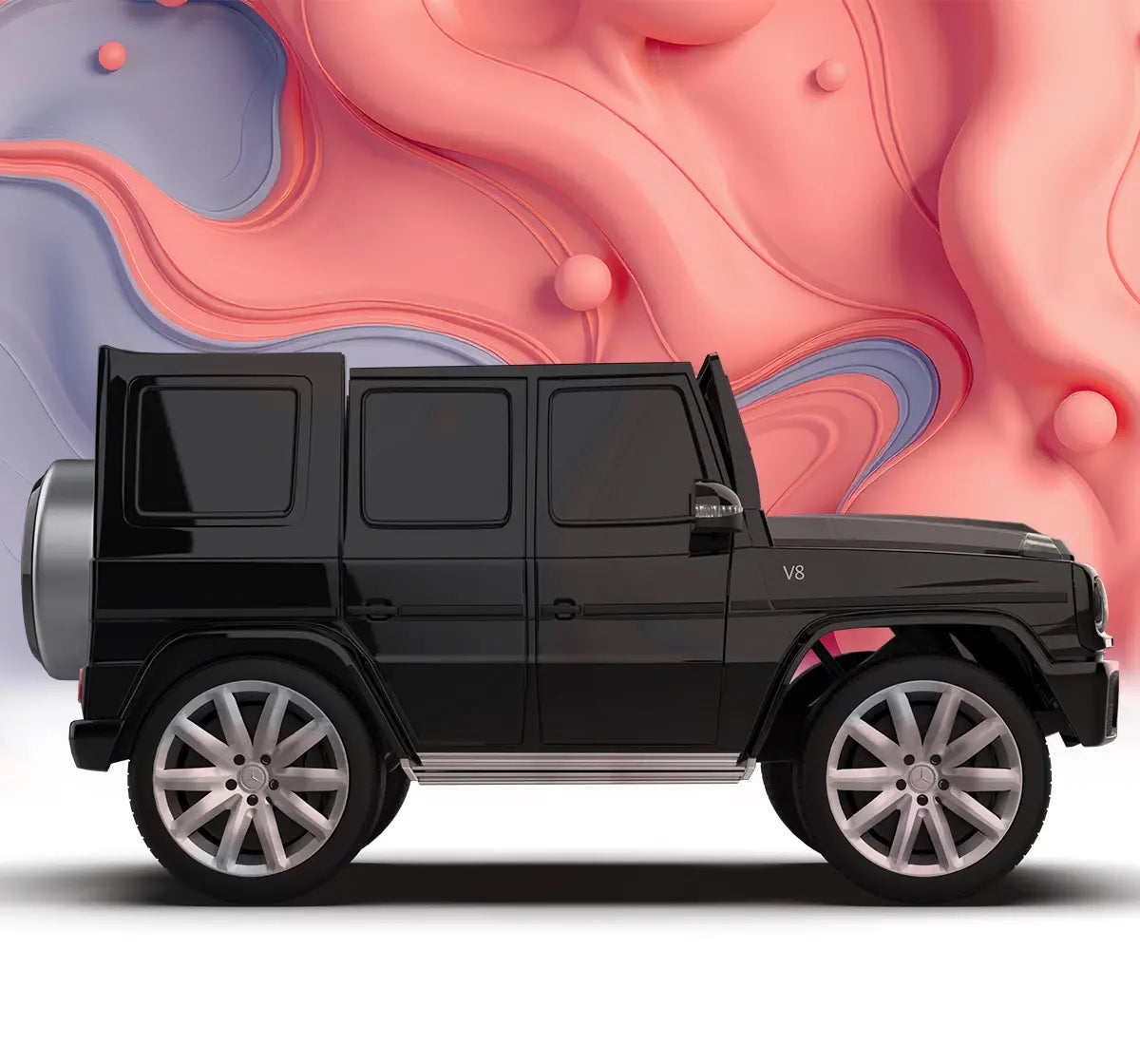 Fun Mercedes Benz G-Wagon Ride-On Car, Black, 3Y+