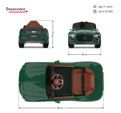 Formula Fun BENTLEY EXP12 TOY CAR (Green), 3Y+