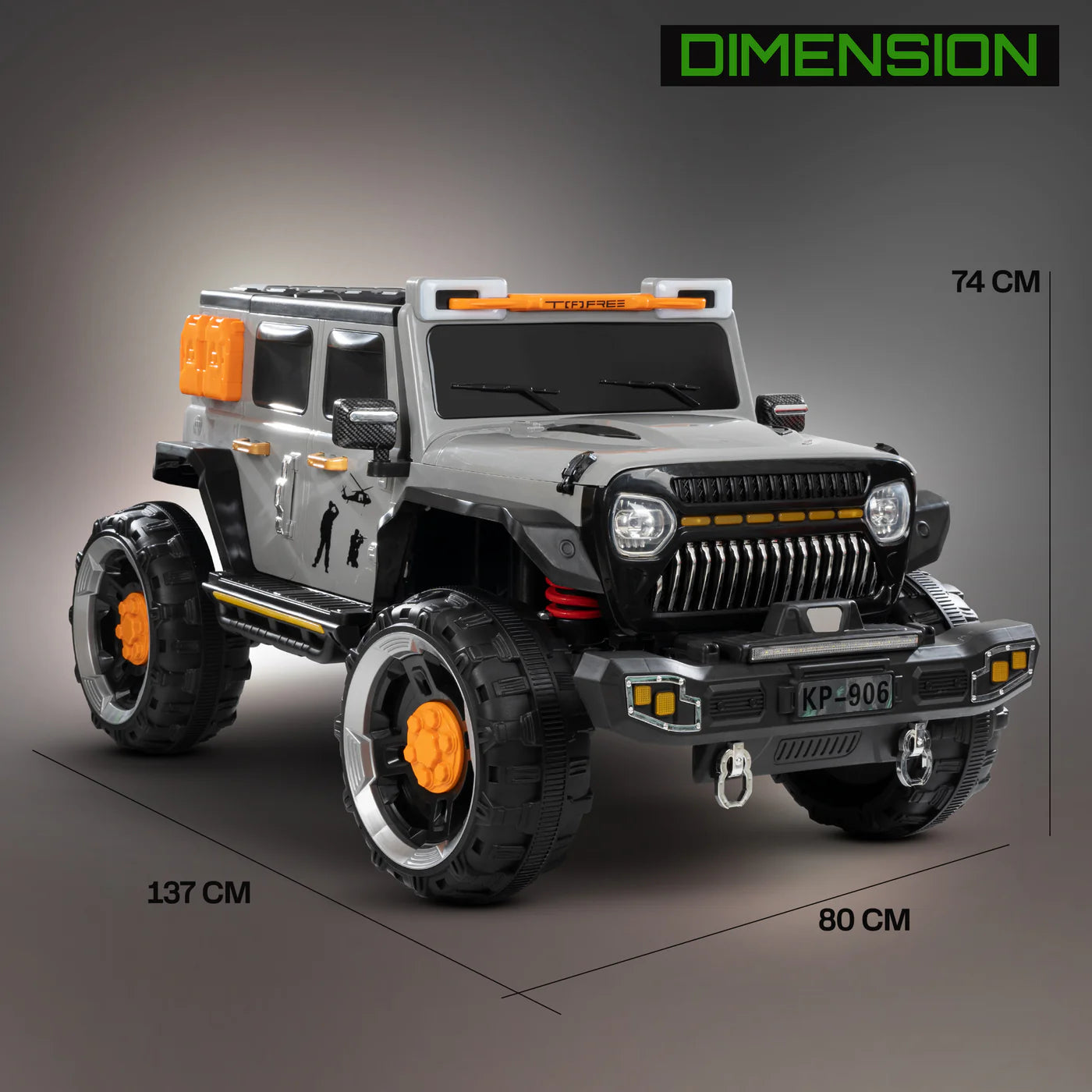 Hurricane Rechargeable Battery Operated Jeep for Kids