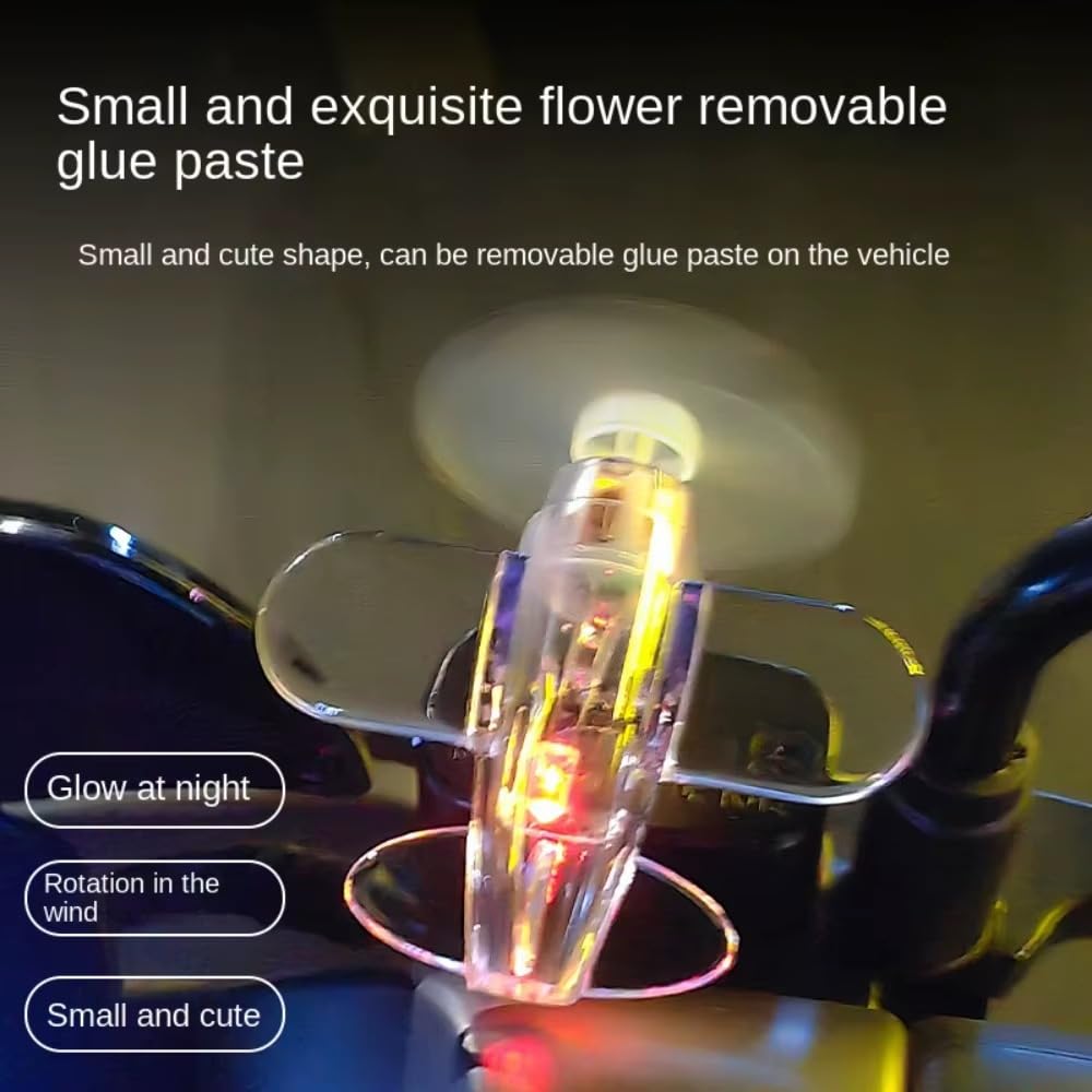 Wind energy luminous aircraft toy LED lights, car decorations, electric bikes, motorcycles