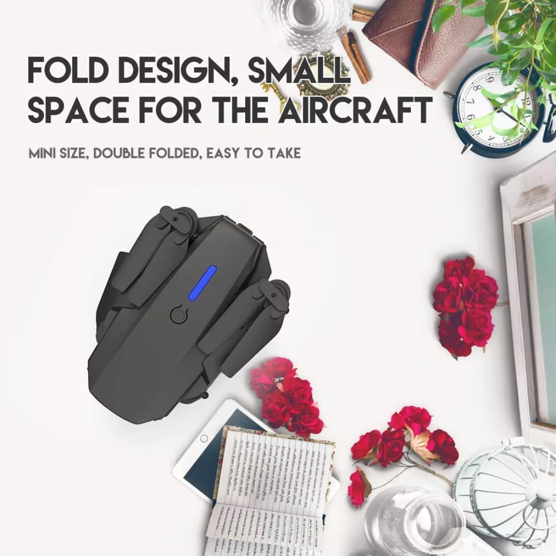 Combo of 2 Drones with Camera for Kids & Adults in 4K, Brushless Motor Drone for Kids Beginners, FPV Foldable RC Drone with 2 Batteries, 45 Mins Long Flight Time, Beyond-Range Loss Alert