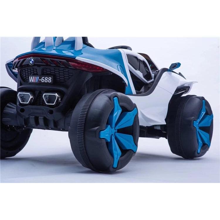 4x4 Big Wheels Electric Jeep In Blue And Red | Ride On Jeep