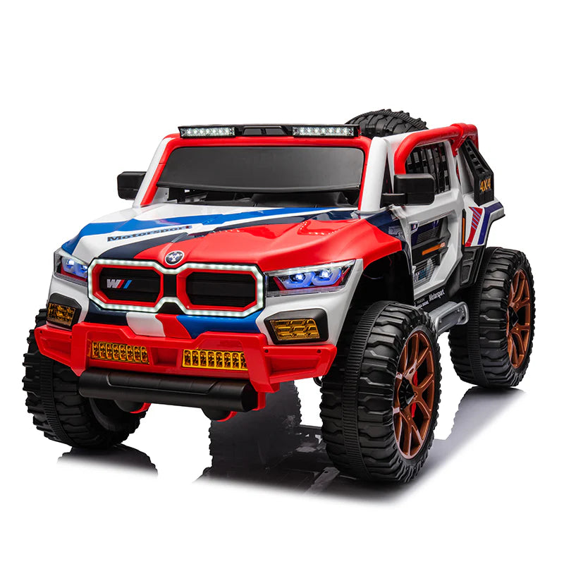 2025 Dual Seater Bmw Suv Kids Jeep | 4 Motor 12V Battery | Ride On Car
