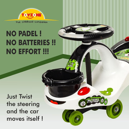 Plastic Eco Panda Magic Car, Pack Of 1, White