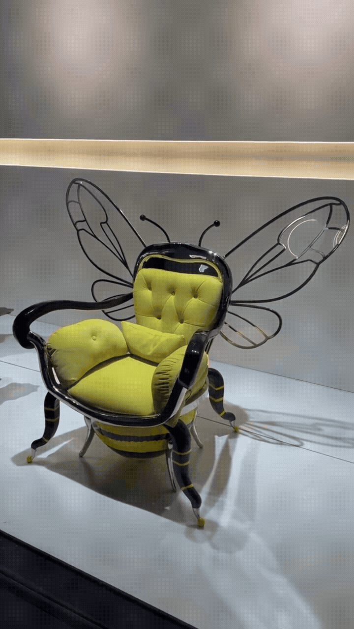 Luxury Bee Chair - Artistic Designer Furniture with Premium Upholstery