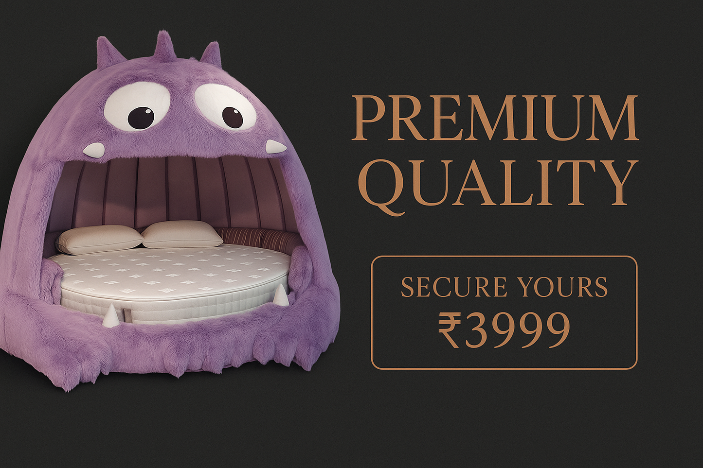 Charcoal grey and bronze banner