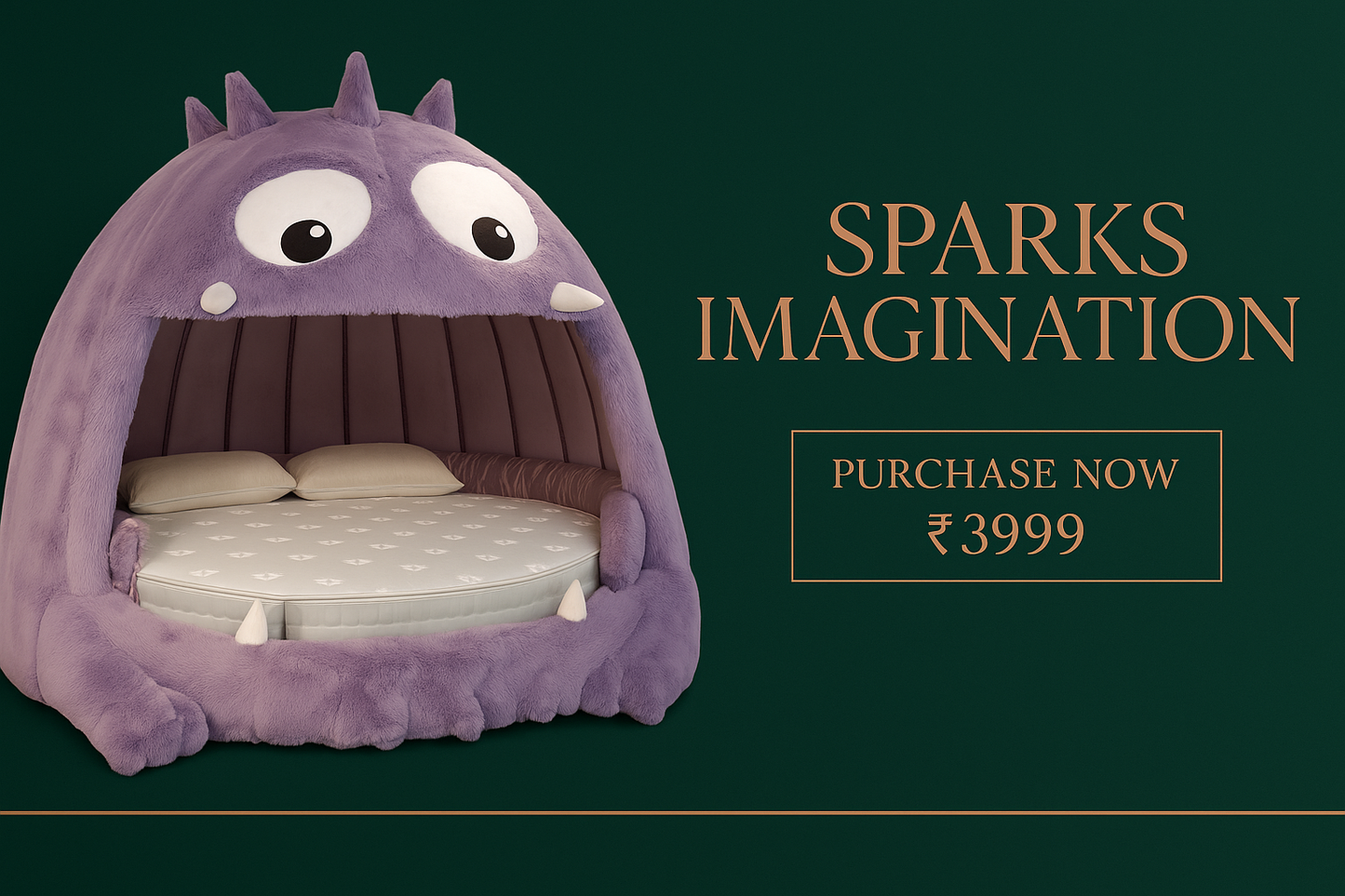 Forest green and copper banner