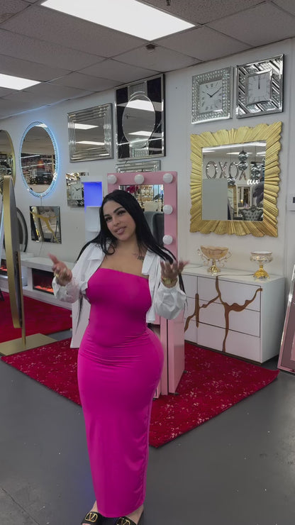 Luxury Pink Vanity Dressing Table with LED Lights & Sliding Mirrors