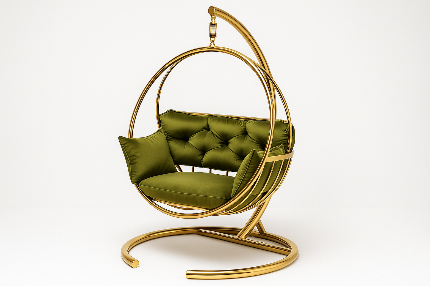 Professional hanging swing chair shot