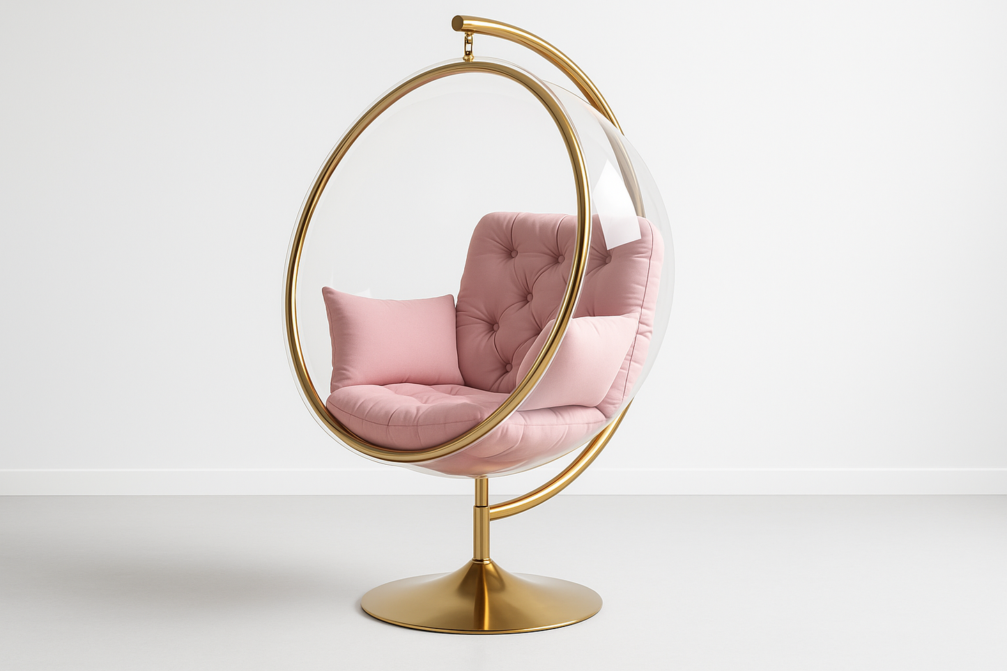 Professional luxury bubble chair shot