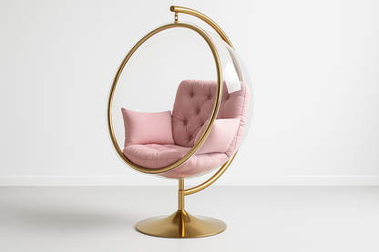 Professional luxury bubble chair shot