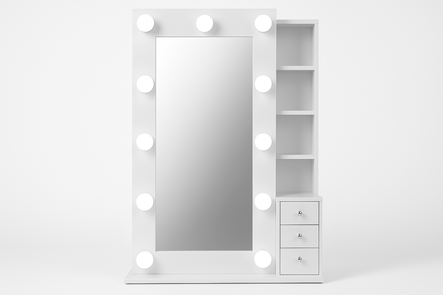 Professional vanity mirror shot