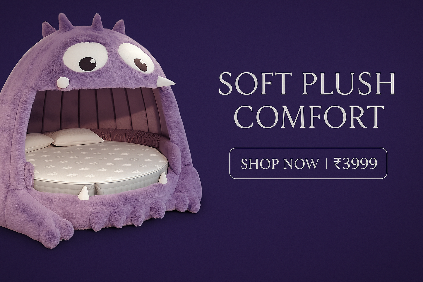 Purple and silver banner