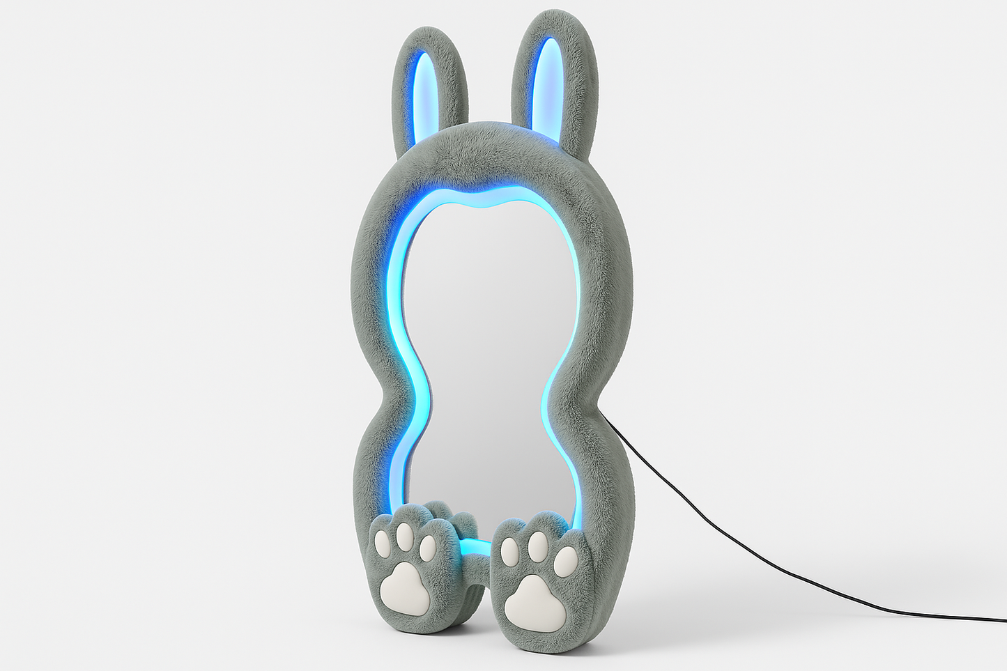 Side view of bunny mirror